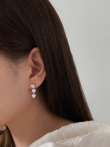 [925silver] メロディーハートピアス / [925silver] Melody heart earrings
