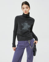 PLASTER CAST TURTLENECK KNIT-BLACK (6605055524982)