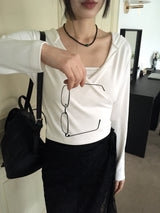 Chey draped wrap cropped hooded sweatshirt