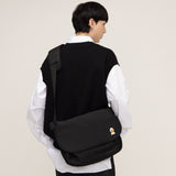 ダックフェイス刺繍クロスメッセンジャーバッグ / Duck Face Embroidery Cross Messenger Bag