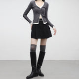 Weevil cargo pleated skirt