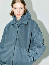 Paneled Jacket - Washed Navy