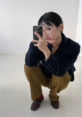 Muse wool collar short coat 