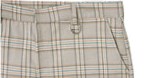 Cropped slacks - Beige check (4622120353910)