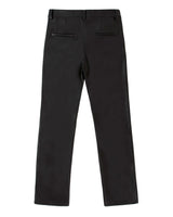 Faux-Leather Slit Trousers _ Black