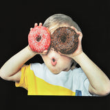 ADLV ベイビーフェイス半袖Tシャツ BLACK DONUTS 1 R