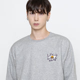 Drawing Letter Flower Smile Sweatshirt_Purple Logo