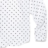 オーバーフィットドットプリントシャツ/OVERFIT DOT PRINT SHIRT-WHITE