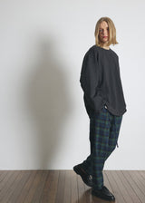 DREAMCATCHER CHECK LOOSE-FIT PANTS (Blue) / ドリームキャッチャーチェックルースフィットパンツ