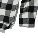 オーバーフィットフランネルシャツ/OVERFIT FLANNEL SHIRTS-WHITE+BLACK