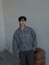 ASCLO Denim Crop Blouson (3color)