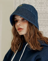 SM:]E DENIM ROUND BUCKETHAT INDIGO (6691415064694)