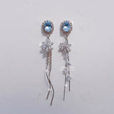  Diamond Petals Earring - Light Sapphire (Lovelyz Jiae, April Chaekyung Earring)