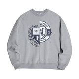 HALF & HALF EMBLEM SWEATSHIRT (GREY) (6543168143478)