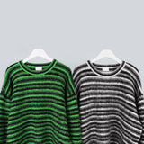 ストライプアンゴラニット / Striped Angora Knit