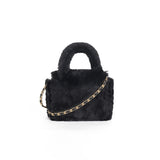 Eco Fur Mini Crossbag (Black)