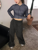 Nicole zipper banding pants