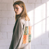 [Patchwork Sweatshirt] Khaki (6626237808758)