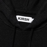 スモールチェリーショットニットフーディー／SMALL CHERRY SHORT KNIT HOODIE [BLACK]