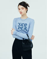 NCOVER ROMAN TYPO LONG SLEEVE-BLUE (6681165463670)