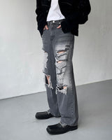 ダークブルービンテージワイドデニム / TR2423 Dark Blue Vintage Wide Denim (XS ~ L)