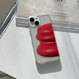 3Dペイントオブジェレッド携帯ケース