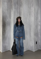 Bart thigh-cutting jeans