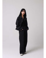 フェードピンタックワイドデニムパンツ / fade Pintuck Wide Denim Pants (2color)
