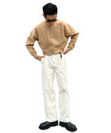 プリントクロップドスウェット/Print Cropped Sweat-BEIGE