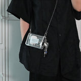 クリアpvcミニチェーンバッグ / Clear pvc mini chain bag