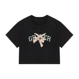 リボンバレリーナロゴクロップドTシャツ/Ribbon Ballerina Logo Cropped T-Shirt