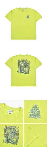 [24SS] WE WERE OVERLAP ARTWORK SHORT SLEEVE T-SHIRT LIME