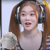 [Aespa Karina Necklace] Little Stars Choker Necklace - Silver Color
