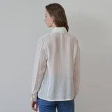 フロントラインシルクブラウス / Front line silk blouse