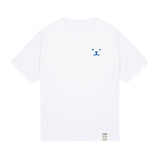 パピーフェイスぶるースモールドローイングショートスリーブT / Puppy Face Blue Small Drawing Smile Short Sleeve Tee