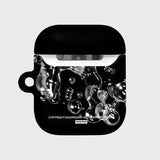 BUBBLE TYPO-BLACK(AIR PODS-HARD) (6613160231030)