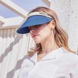 Organic band paper sun visor White