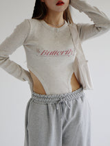 バタフライスーツTシャツ/Butterfly suit T-shirt (3color)