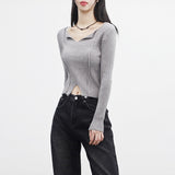 Frcan Open Collar Knitwear