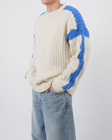 フィードカラーエフェクトウェーブリブドニット / feed color effects wave ribbed knit 2color