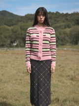 Stripe Mohiar Cardigan