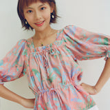 [Banana Leaves Blouse] Pale Pink (6626229354614)