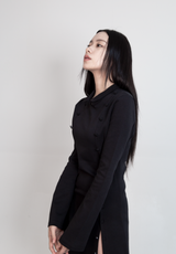 ボタンマキシドレス / Button Maxi Dress #Black