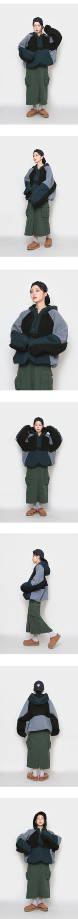 オープンカーゴロングスカート / open cargo long skirt