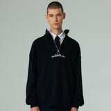 アノラックスウェット/ANORAK SWEAT SHIRT-BLACK