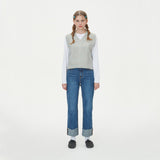 CABLE KNIT VEST_MINT (6610822234230)