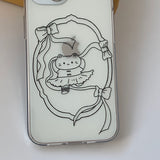 Ribbon Balletline Cat Phone Case