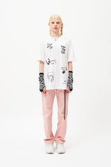 ドゥードゥルチェリートムボーイグラフィックTシャツ / DOODLE CHERRY TOMBOY GRAPHIC T-SHIRT [WHITE]