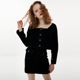 Minimal Set-up Shirt [Black] (6592379453558)
