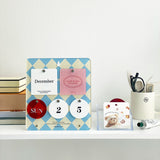 ディアマイデイズパーペチュアルカレンダー / DEAR MY DAYS Perpetual Calendar - Blue Tiled